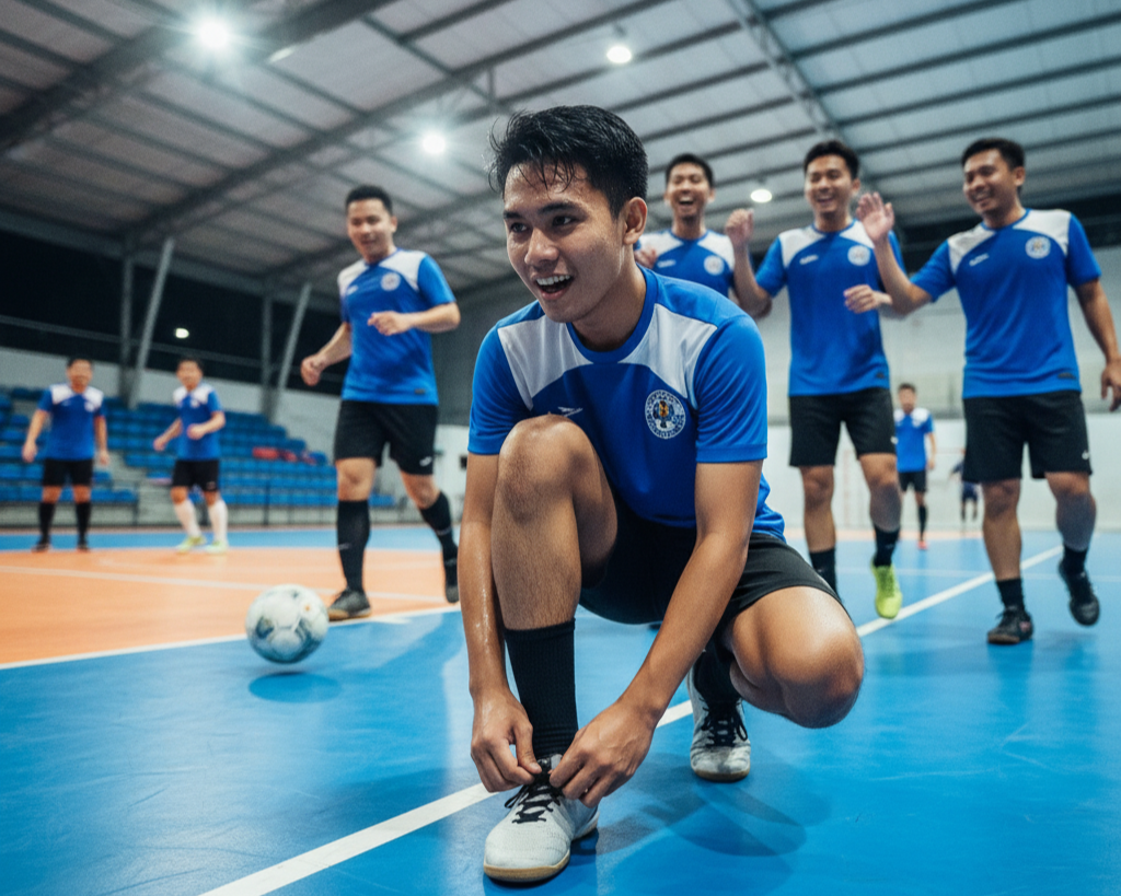 Men Playing Futsal